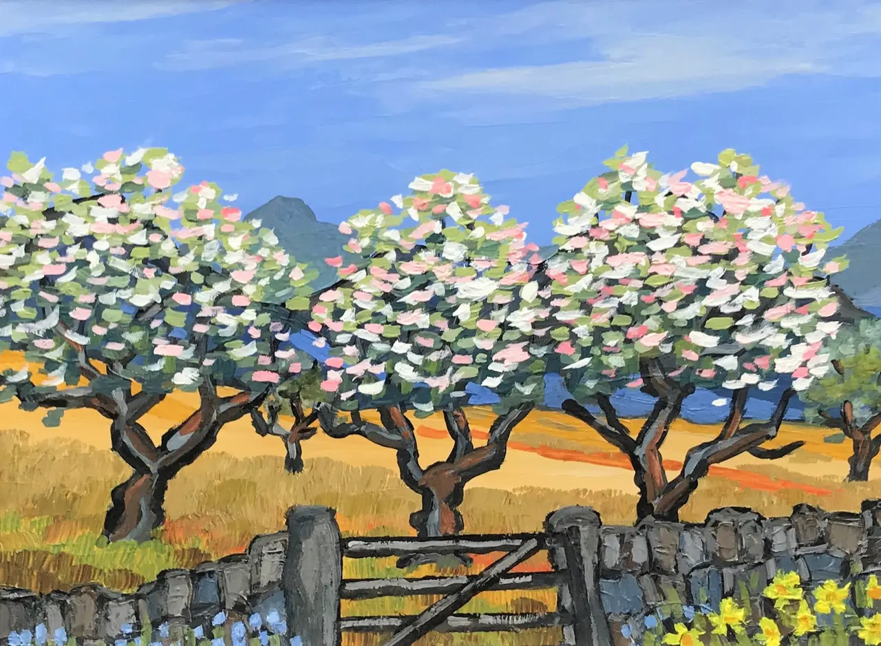David Barnes - the cherry orchard, clwyd valley